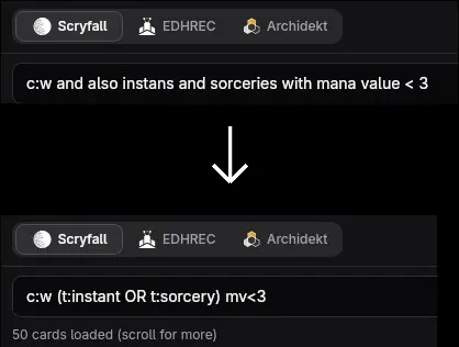 Can't remember Scryfall syntax? Just use natural language!